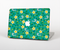 The Shades of Green Vector Flower-Bed Skin Set for the Apple MacBook Pro 15" with Retina Display