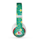 The Shades of Green Vector Flower-Bed Skin for the Beats by Dre Studio (2013+ Version) Headphones
