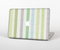 The Shades of Green Vertical Stripes Skin Set for the Apple MacBook Pr ...