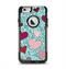 The Sharded Hearts On Teal Apple iPhone 6 Otterbox Commuter Case Skin Set