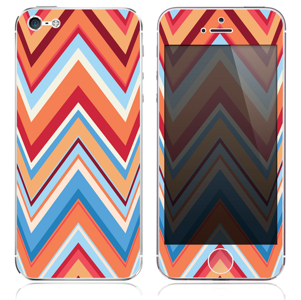 The Sharp Abstract Chevron Pattern V8 Skin for the iPhone 3, 4-4s, 5-5s or 5c