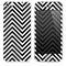 The Sharp Black & White Sharp Chevron Skin for the iPhone 3, 4-4s, 5-5s or 5c
