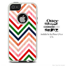 The Sharp Chevron Fall Colered Skin For The iPhone 4-4s or 5-5s Otterbox Commuter Case