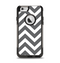 The Sharp Gray & White Chevron Pattern Apple iPhone 6 Otterbox Commuter Case Skin Set