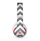 The Sharp Gray & White Chevron Pattern Skin for the Beats by Dre Studio (2013+ Version) Headphones