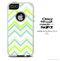 The Sharp Greens Chevron Skin For The iPhone 4-4s or 5-5s Otterbox Commuter Case