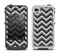 The Sharp Layered Black & Gray Chevron Pattern Apple iPhone 4-4s LifeProof Fre Case Skin Set