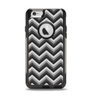 The Sharp Layered Black & Gray Chevron Pattern Apple iPhone 6 Otterbox Commuter Case Skin Set