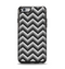 The Sharp Layered Black & Gray Chevron Pattern Apple iPhone 6 Otterbox Symmetry Case Skin Set