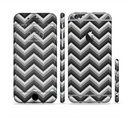 The Sharp Layered Black & Gray Chevron Pattern Sectioned Skin Series for the Apple iPhone 6s Plus