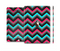 The Sharp Pink & Teal Chevron Pattern Skin Set for the Apple iPad Pro