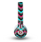 The Sharp Pink & Teal Chevron Pattern Skin for the Beats by Dre Mixr Headphones