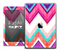 The Sharp Pink and Colored Chevron Pattern Skin for the iPad Air