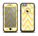 The Sharp Vintage Yellow Chevron Apple iPhone 6/6s LifeProof Fre Case Skin Set