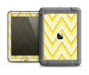 The Sharp Vintage Yellow Chevron Apple iPad Air LifeProof Fre Case Skin Set