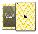 The Sharp Yellow Chevron Pattern Skin for the iPad Air