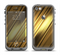 The Shimmering Slanted Gold Texture Apple iPhone 5c LifeProof Fre Case Skin Set