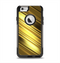 The Shimmering Slanted Gold Texture Apple iPhone 6 Otterbox Commuter Case Skin Set
