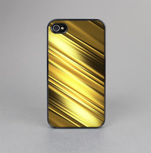 The Shimmering Slanted Gold Texture Skin-Sert for the Apple iPhone 4-4s Skin-Sert Case