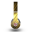 The Shimmering Slanted Gold Texture Skin for the Beats by Dre Original Solo-Solo HD Headphones