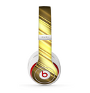 The Shimmering Slanted Gold Texture Skin for the Beats by Dre Studio (2013+ Version) Headphones