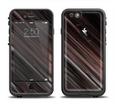 The Shiny Brown Highlighted Line-Surface Apple iPhone 6/6s Plus LifeProof Fre Case Skin Set