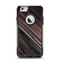 The Shiny Brown Highlighted Line-Surface Apple iPhone 6 Otterbox Commuter Case Skin Set