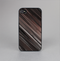 The Shiny Brown Highlighted Line-Surface Skin-Sert for the Apple iPhone 4-4s Skin-Sert Case