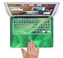 The Shiny Vector Green Crystals Skin Set for the Apple MacBook Pro 15" with Retina Display