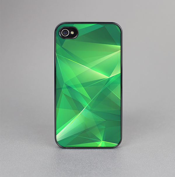 The Shiny Vector Green Crystals Skin-Sert for the Apple iPhone 4-4s Skin-Sert Case