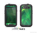 The Shiny Vector Green Crystals Skin For The Samsung Galaxy S3 LifeProof Case