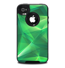 The Shiny Vector Green Crystals Skin for the iPhone 4-4s OtterBox Commuter Case