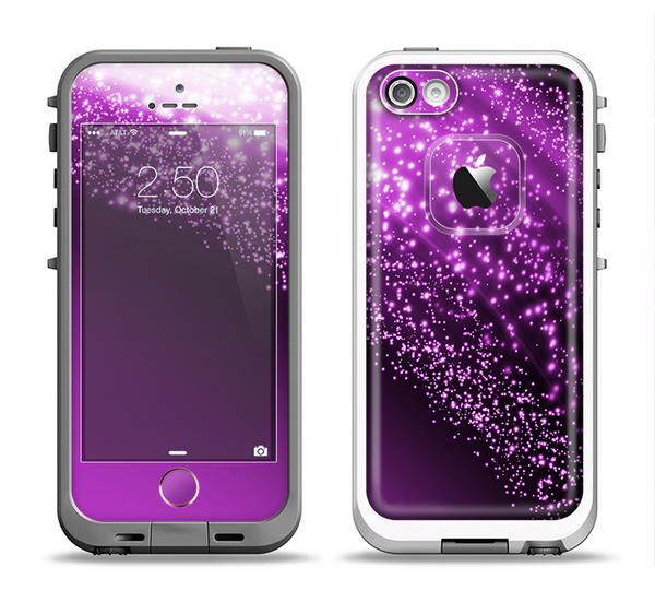 The Shower of Purple Rain Apple iPhone 5-5s LifeProof Fre Case Skin Set