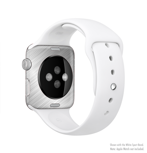 The Silver Brushed Aluminum Surface Full-Body Skin Kit for the Apple Watch
