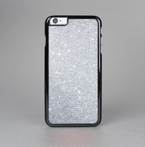 The Silver Sparkly Glitter Ultra Metallic Skin-Sert Case for the Apple iPhone 6 Plus