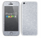 The Silver Sparkly Glitter Ultra Metallic Skin for the Apple iPhone 5c