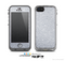 The Silver Sparkly Glitter Ultra Metallic Skin for the Apple iPhone 5c LifeProof Case