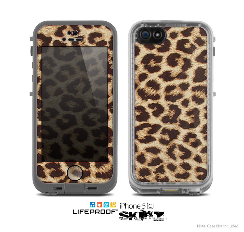 The Simple Vector Cheetah Print Skin for the Apple iPhone 5c LifeProof Case