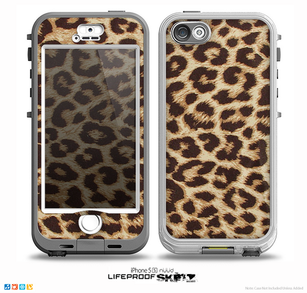 The Simple Vector Cheetah Print Skin for the iPhone 5-5s NUUD LifeProof Case