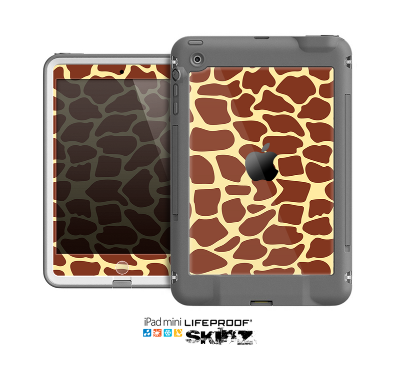 The Simple Vector Giraffe Print Skin for the Apple iPad Mini LifeProof Case