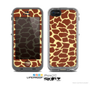The Simple Vector Giraffe Print Skin for the Apple iPhone 5c LifeProof Case