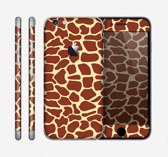 The Simple Vector Giraffe Print Skin for the Apple iPhone 6