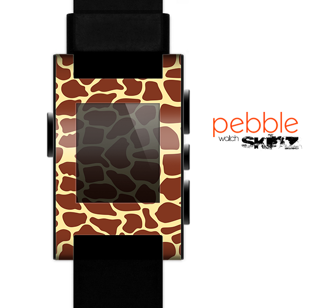 The Simple Vector Giraffe Print Skin for the Pebble SmartWatch