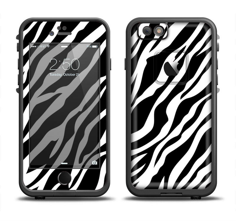 The Simple Vector Zebra Animal Print Apple iPhone 6/6s Plus LifeProof Fre Case Skin Set