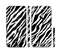 The Simple Vector Zebra Animal Print Sectioned Skin Series for the Apple iPhone 6