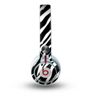 The Simple Vector Zebra Animal Print Skin for the Beats by Dre Mixr Headphones