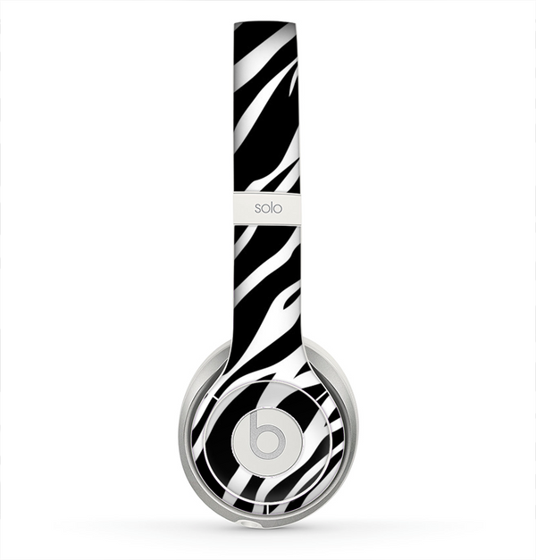 The Simple Vector Zebra Animal Print Skin for the Beats by Dre Solo 2 Headphones