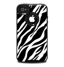 The Simple Vector Zebra Animal Print Skin for the iPhone 4-4s OtterBox Commuter Case