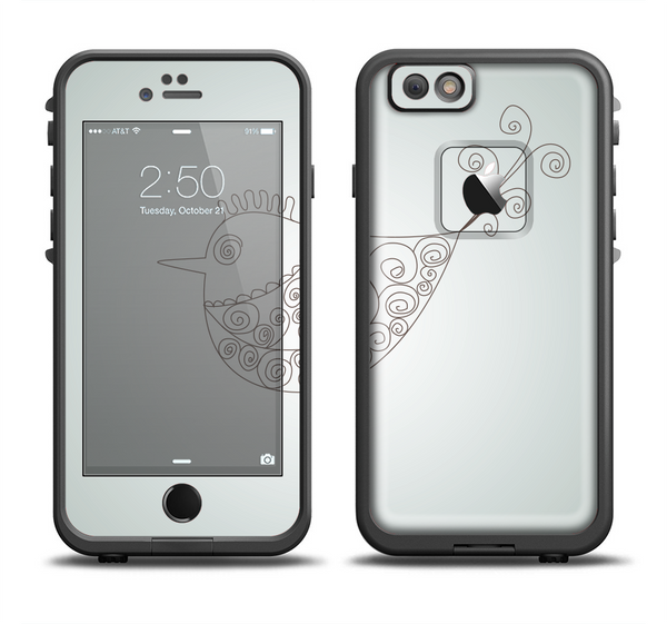 The Simple Vintage Bird on a String Apple iPhone 6 LifeProof Fre Case Skin Set