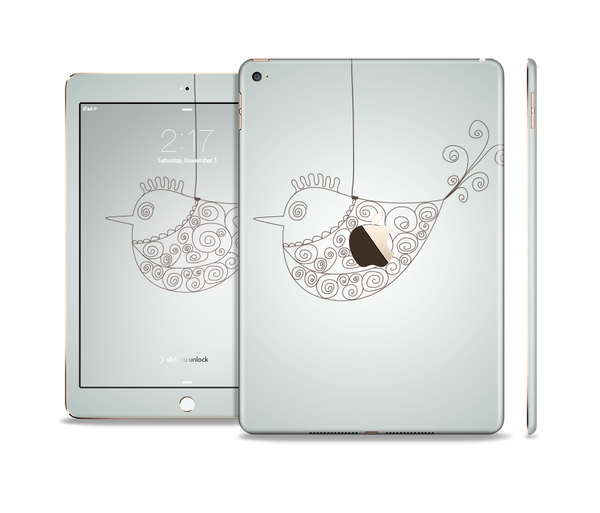 The Simple Vintage Bird on a String Skin Set for the Apple iPad Pro